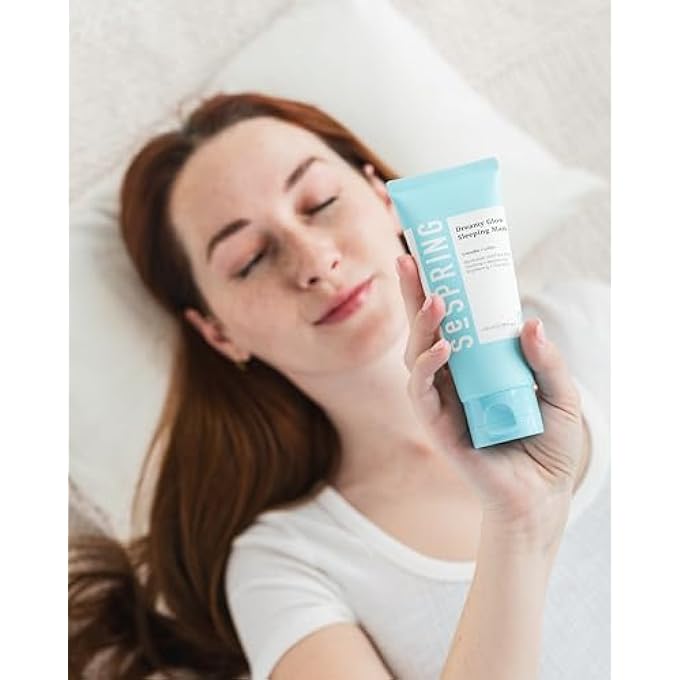 SeSpring SEPSRING DREAMY GLOW SLEEPING MASK, KOREAN FACE MASK, FORMULATED WITH CAMELLIA, LOTUS, AND HYALURONIC ACID, KOREAN SKINCARE, CLEAN BEAUTY, VEGAN, CRUELTY FREE, KOREAN BEAUTY PRODUCTS, 3.38 FL OZ - Image 3
